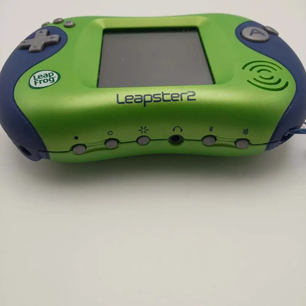 LeapFrog Leapster 2 Handheld Video Game System Green Kids Learning